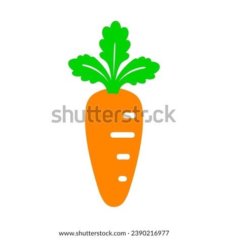 carrot clip art design for T-shirts and apparel, carrot art illustration on plain white background for shirt, hoodie, sweatshirt, postcard, icon, logo or badge