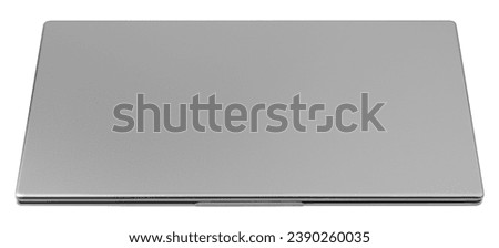 Laptop with blank screen, computer isolated on white background, clipping path, full depth of field