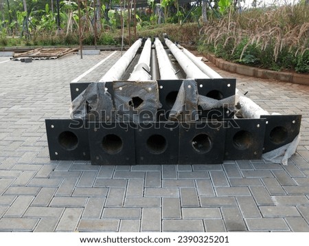 Jakarta, Indonesia - November 1 2023: beam iron for building construction