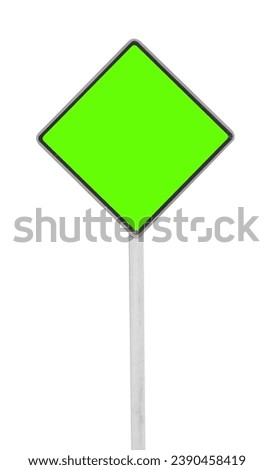 Blank billboard on white background, This has clipping path.