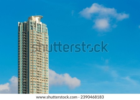 high rise residential building in hong kong city