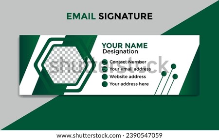 Email signature or Social media cover design