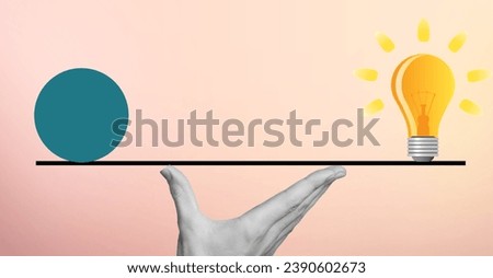Fact and myth shown with planet and lamp bulb Royalty-Free Stock Photo #2390602673