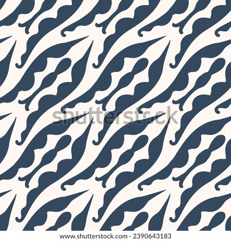 Black and white seamless pattern with arabesques  in a retro style. Vector illustration