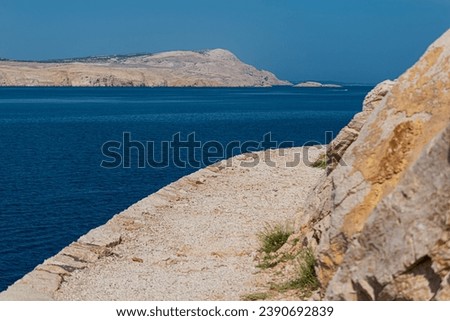 Photo of Zavratnica Bay, beautiful rocky cove on croatian coast of Adriatic Sea