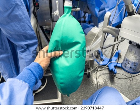 medical equipment for airway management, endotracheal tubes, oral airways, and masks in a hospital setting Royalty-Free Stock Photo #2390718447