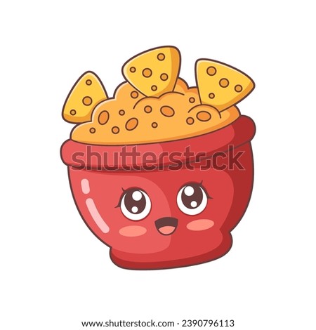 Cute Snack Character Design Illustration