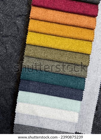 different types of color fabrics 