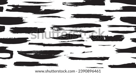 Grungy abstract brush lines . Brush strokes seamless pattern texture. Grange shapes .Grunge textured . Vector shapes with brush strokes .Screen print endless pattern texture