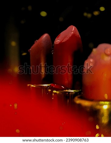Beautiful CloseUp Photography of An Matte Red Lipstick.