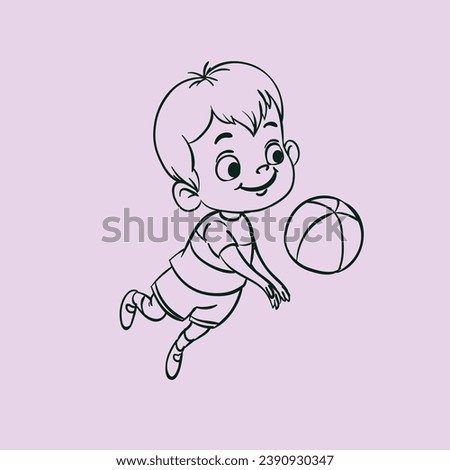 Baby boy playing vector file