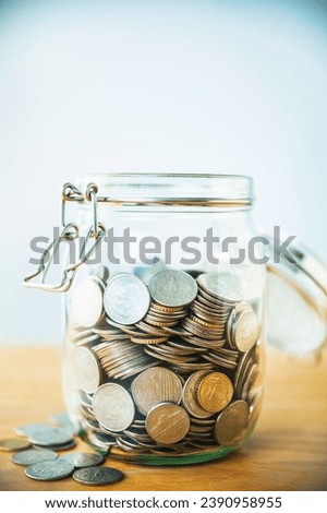 Business Savings with abstract background