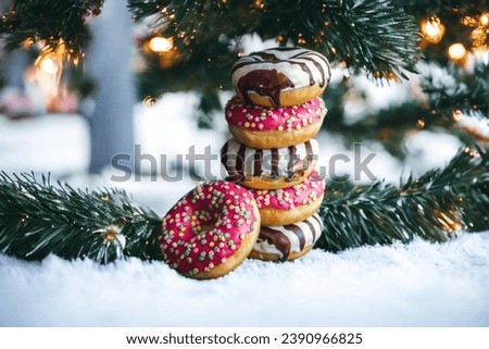 "Colorful Donut Extravaganza: Sweet Treats"