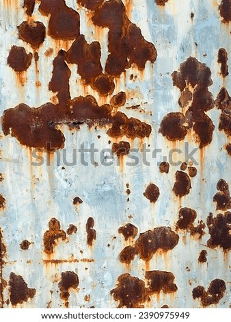 rust on a rusty metal surface.