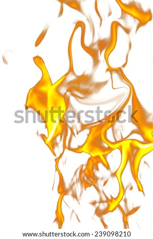 fire flames on a white background