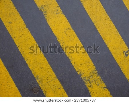 industrial style Yellow and black stripes sign of danger