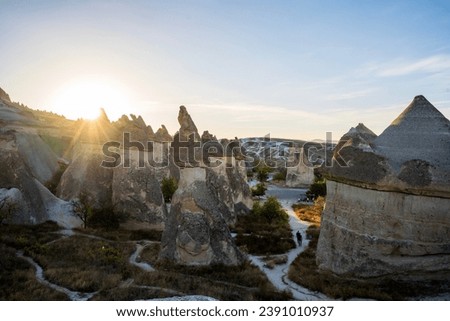 A photo from Goreme Open Air Museum in Loss of Day is on the UNESCO World Products List. Turkiye Nevsehir, Goreme