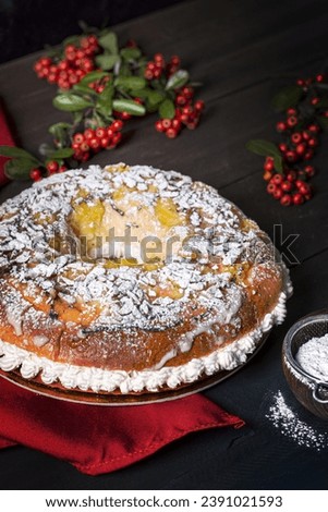 High angle epiphany day desserts Royalty-Free Stock Photo #2391021593