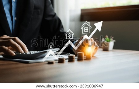 Real estate investment, Buy, own, and sell properties for profit. Cash flow, appreciation, tax advantages. Research, strategy, Real estate investment yields financial rewards. real estate market Royalty-Free Stock Photo #2391036947