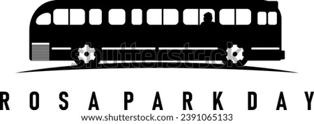 rosa park day bus design vector Royalty-Free Stock Photo #2391065133