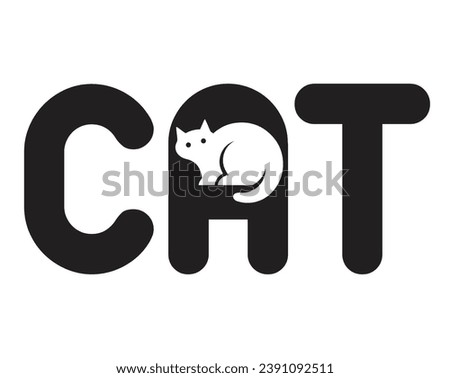 cat logo  , cat abstrreact logo 