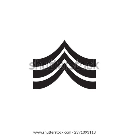Military rank icon logo vector design template Royalty-Free Stock Photo #2391093113