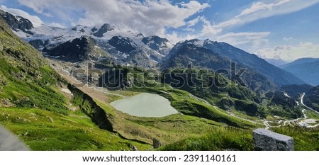 Susten pass, summer in the Switzerland Alps Royalty-Free Stock Photo #2391140161