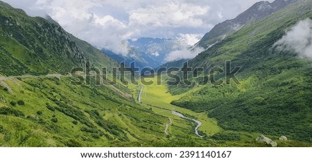 Susten pass, summer in the Switzerland Alps Royalty-Free Stock Photo #2391140167