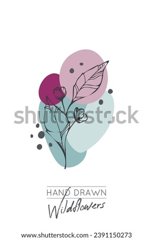 Abstract Flower clip art background
