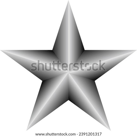 black gray gradient lone star icon