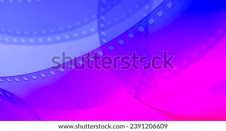 multicolored background with film strip for banner background