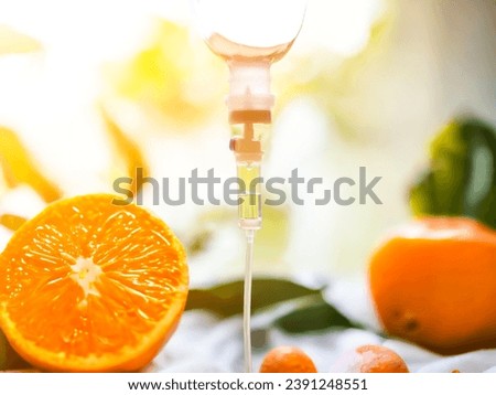 Natural vitamin nutriention iv drip therapy drug treatment concept.doctor use treatment patient loss nutrition and chemotherapy drug treatment cancer concept. Royalty-Free Stock Photo #2391248551