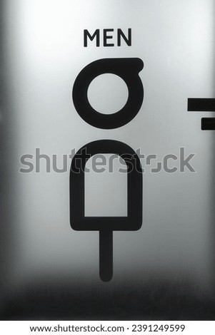Man or men icon on toilet door . male sign and symbol. 
