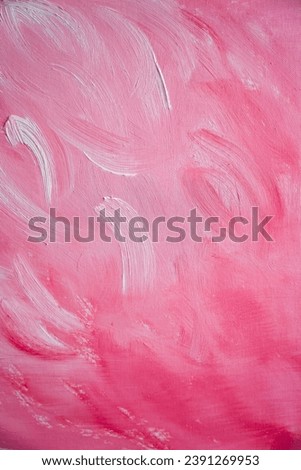 Abstract acrylic painting background with pink and white hand strokes. High quality photo