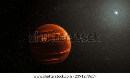 A concept image of Exoplanet VHS 1256 b