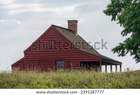 The Neilson House at Saratoga National Historical Site in Upstate New York Royalty-Free Stock Photo #2391287777