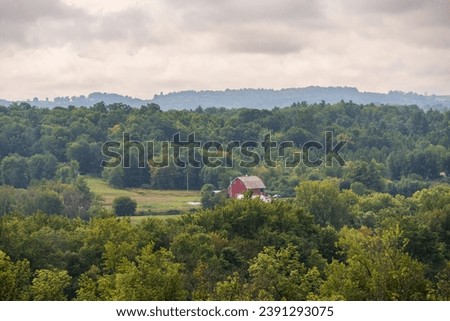 Overlook at Saratoga National Historical Site in Upstate New York Royalty-Free Stock Photo #2391293075