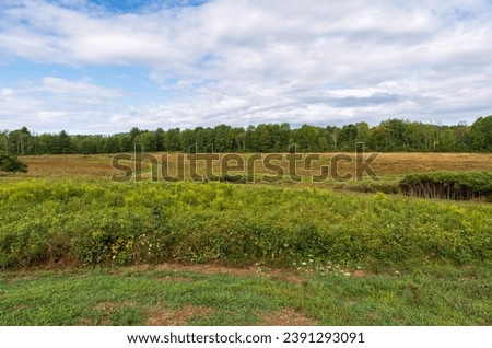 The Landscape of Saratoga National Historical Site in Upstate New York Royalty-Free Stock Photo #2391293091