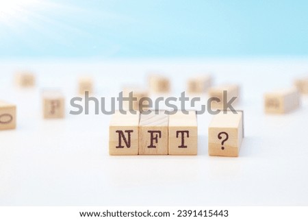 NFT Letters On Wooden Cubes