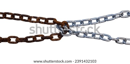 Old chains and new chains are linked together 