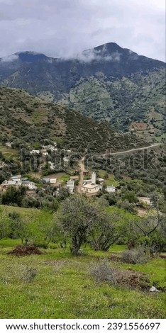A picture of a small village in the mountains in Morocco