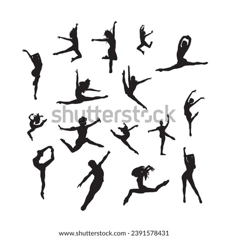 Dance silhouette pack of dancer silhouettes, chair dancer silhouette