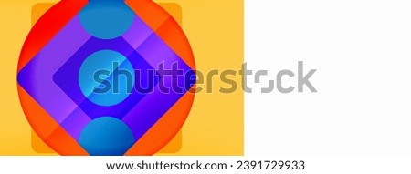 Triangles and circles abstract background for wallpaper, banner, background, card, book Illustration, landing page
