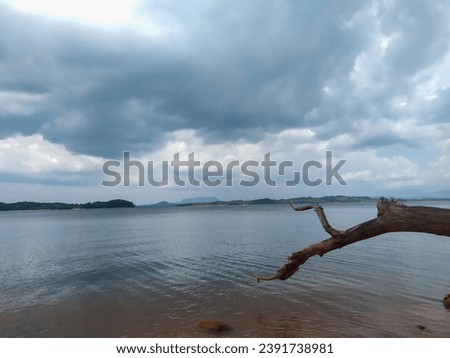 Beautiful view of Riam Kanan lake in Banjarmasin, South Kalimantan. Riam Kanan is a dam for power plant and conservation. Royalty-Free Stock Photo #2391738981