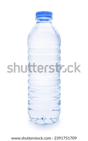 Bottle of water, Isolated on white, Clipping Path
