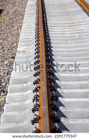 Close-up railway construction shot from Turkey. 