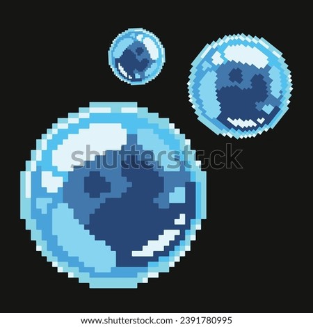 Editable pixel vector of Water Drop, good for clip art, sticker, icon, logo, etc