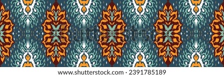 Vector damask seamless pattern. Victorian style Wallpaper. Tribal ethnic vector textures. Seamless pattern in Aztec style. Folk embroidery. Indian, Scandinavian, Gypsy, Mexican rug. African carpet.