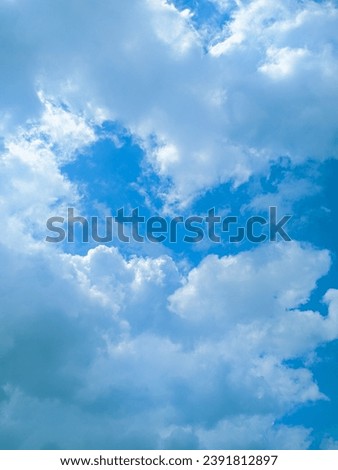 a clear sky and beautiful clouds