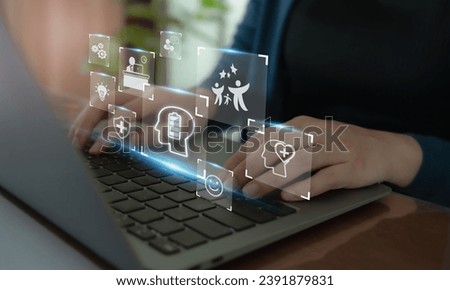 Work life balance concept. Fully charged active mentally healthy employees. Motivation, professional, productivity, enthusiasm employees. Energetic business working. Happy and active working. Royalty-Free Stock Photo #2391879831